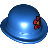 LEGO® los onderdeel Hoofddeksels in kleur Blauw 95674pb01